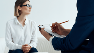 woman undergoing testing for adhd