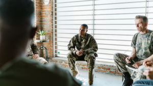 soldiers in ptsd therapy